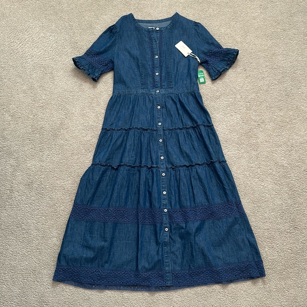 Gap x LoveShack Fancy Denim Dress size Small